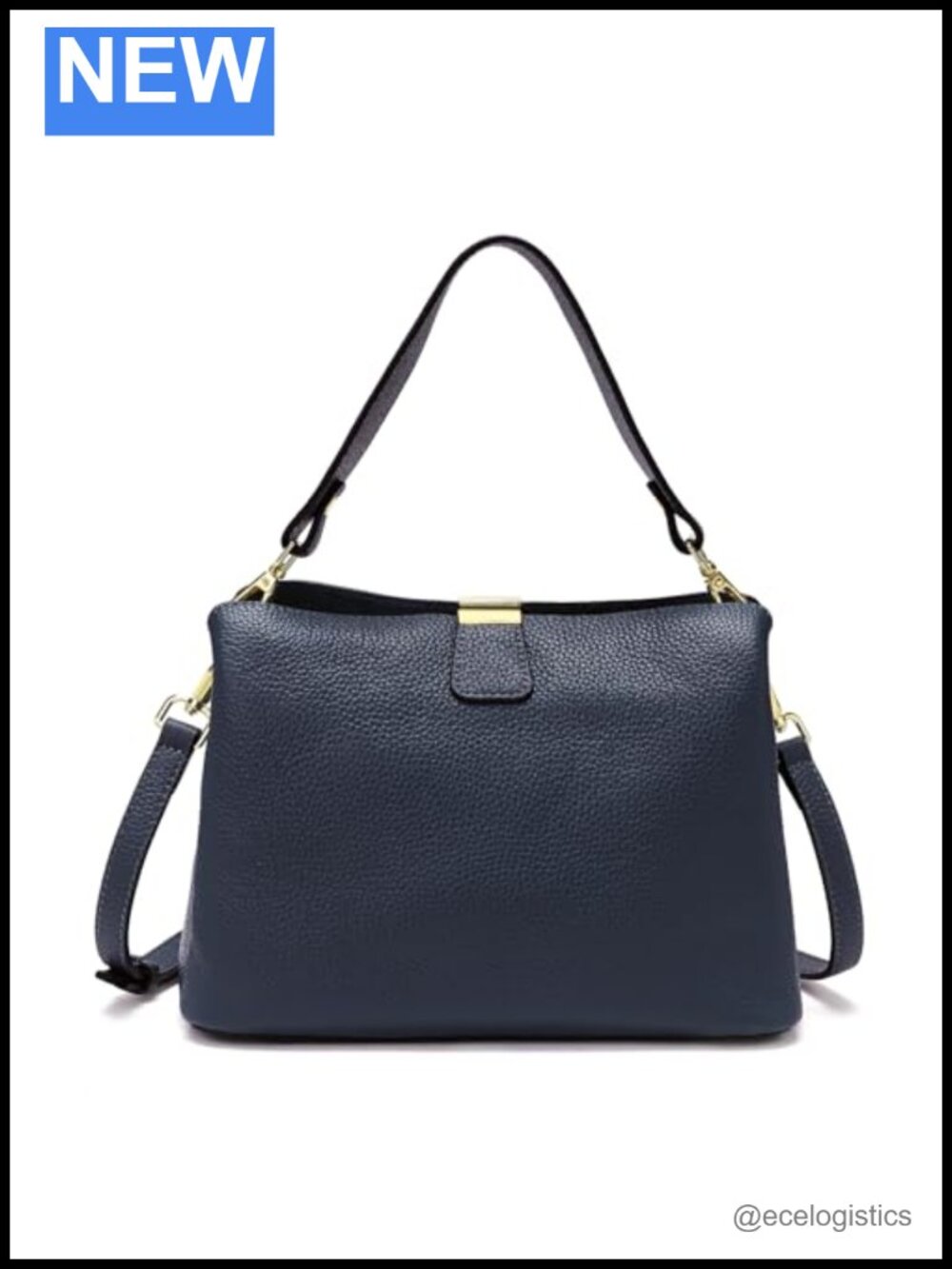 Small Women Genuine Leather Crossbody Shoulder Bag Bucket Handbag